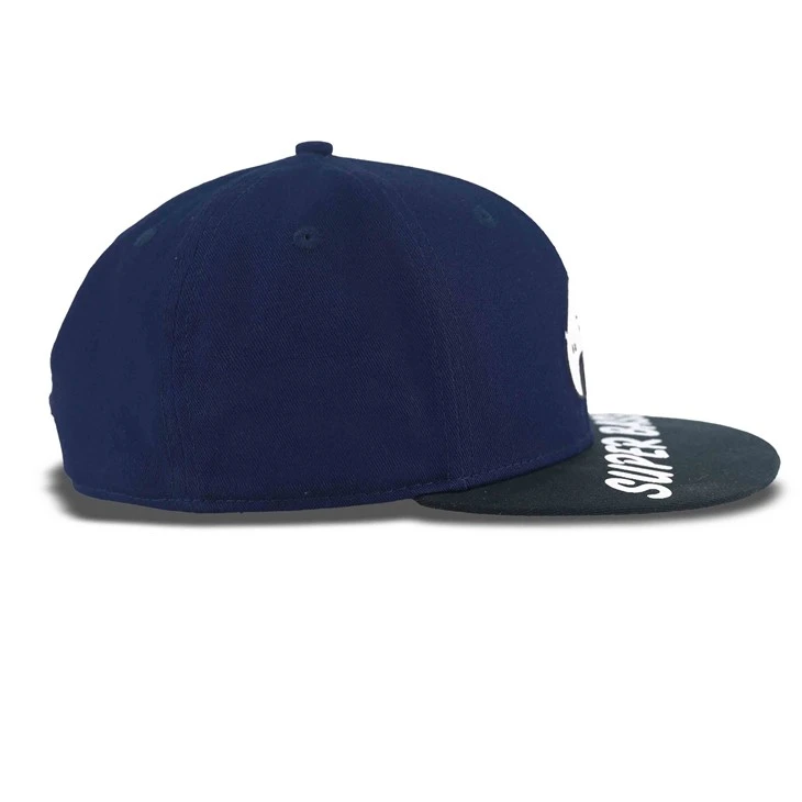 Cute Embroidery Pattern Deep Purple Fitted Cap