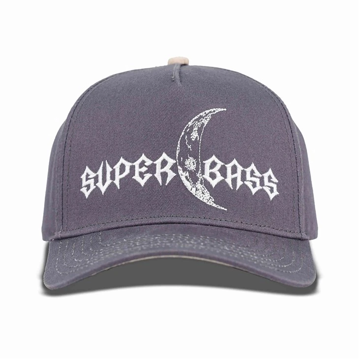 Grey Moon Embroidery Baseball Cap