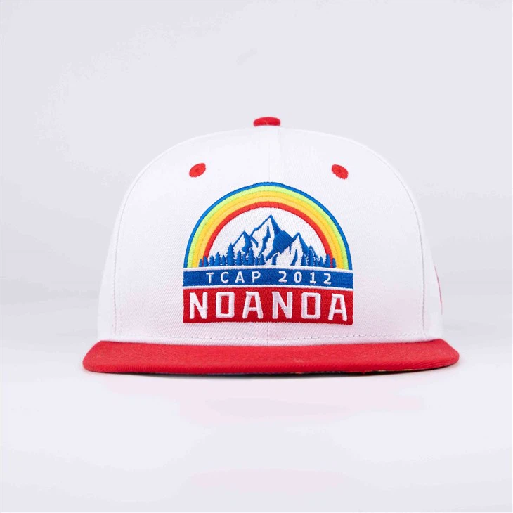 Rainbow Snow Mountain Fitted Cap